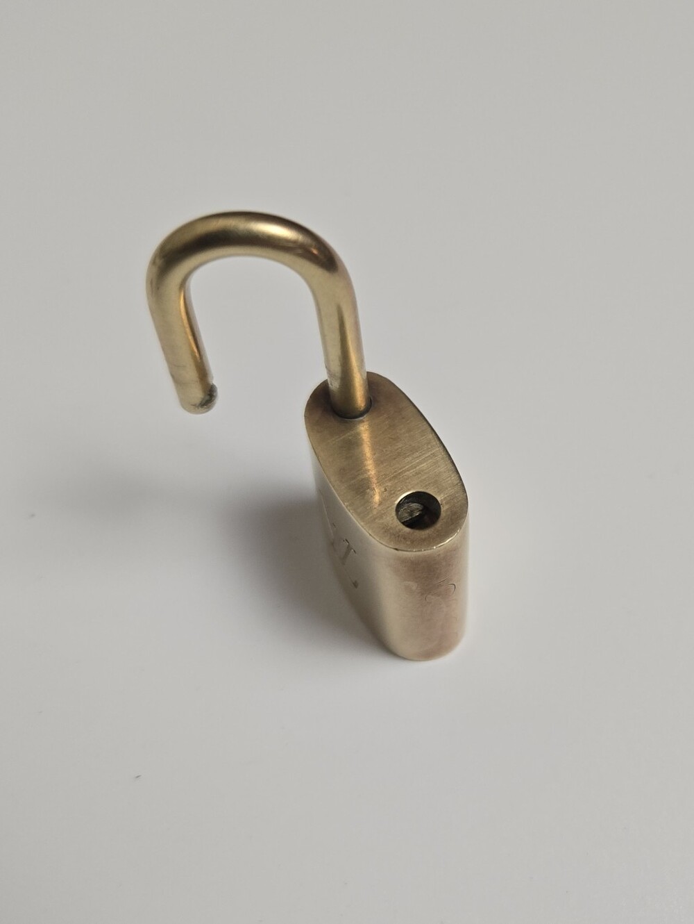Louis Vuitton Lock and Key #301 Gold Brass Padlock Authentic - Picture 5 of 7
